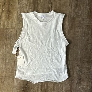 NWT Aritzia Little Moon Equator Tank Top size Small white